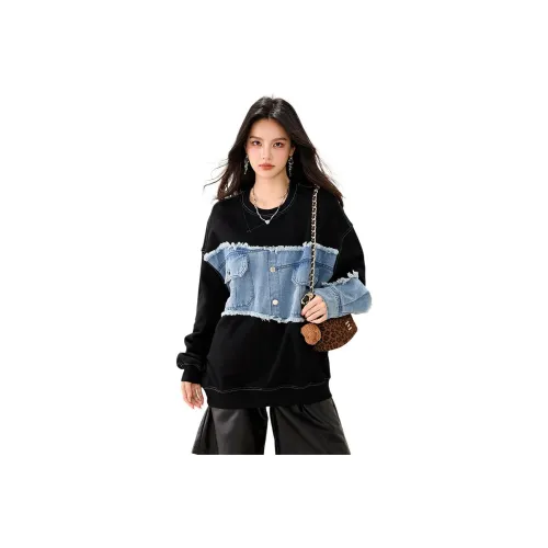 IWZI Черные Женские Свитшоты