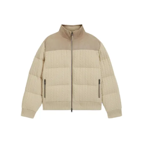 Hugo Boss Светло-коричневый Мужской пуховик