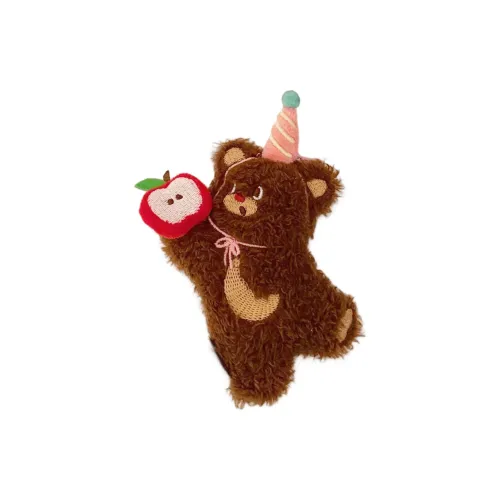 HUHUXIONG Cute And Adorable Счастье Яблоко Bear Plush Подвеска Высота 10 см 13 см 12 см 8,2 см