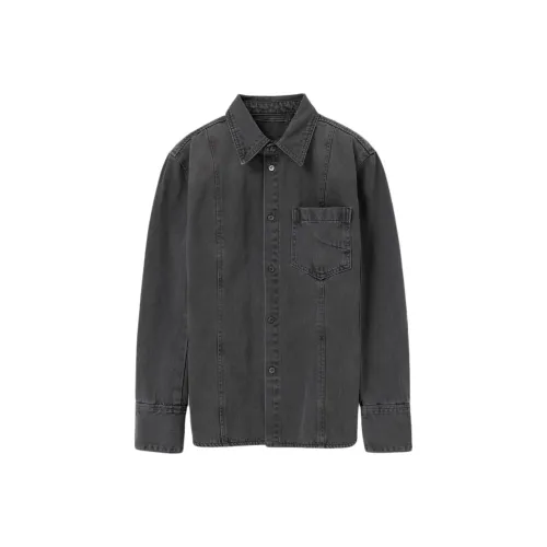 WOOYOUNGMI FW25 HOURGLASS Деним Рубашка Женские