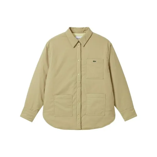 LACOSTE 02S Молочный Кофейный Женские Пуховики