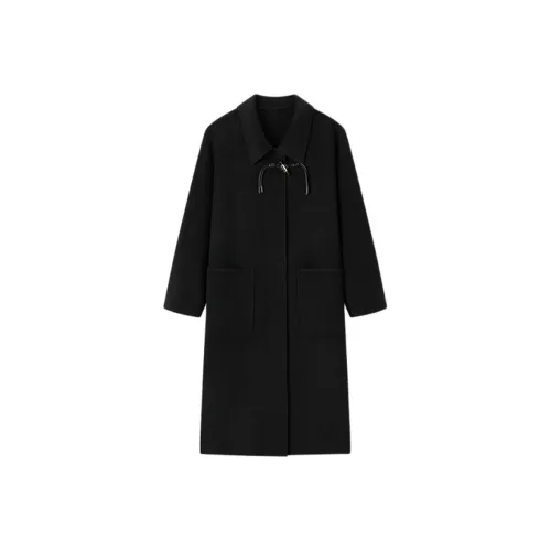 EICHITOO Черное Женское Пальто