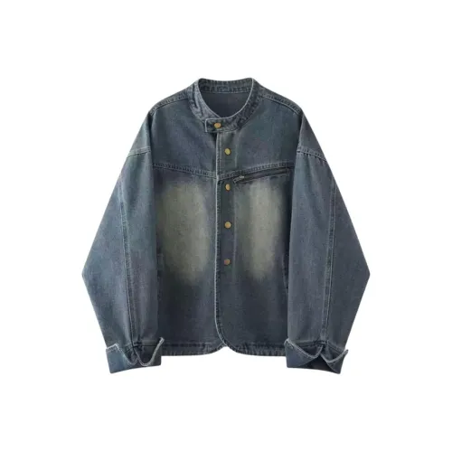 HAPG Винтаж Темно-синий Застежка на кнопке Стиль Позиционирование Высокое качество Женские Куртки