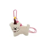 Высокая шляпа с бантом, щенок + розовый браслет-шнурок