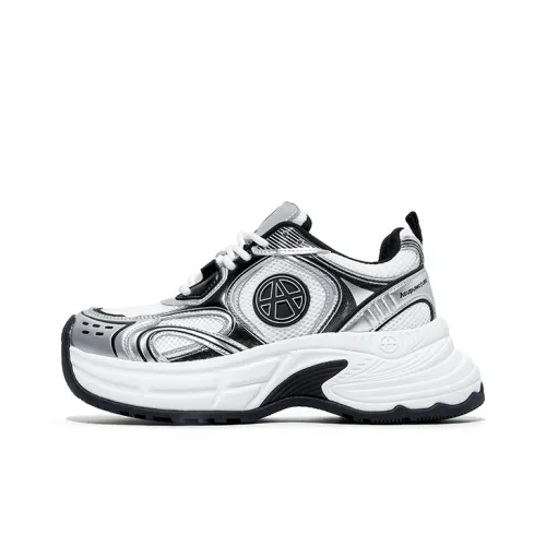 Acupuncture Серебряный BLADE Collection Низкий Топ Толстая Подошва Кроссовки Унисекс Коробка