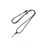 Подвеска из агата с шнурком - кофейного цвета