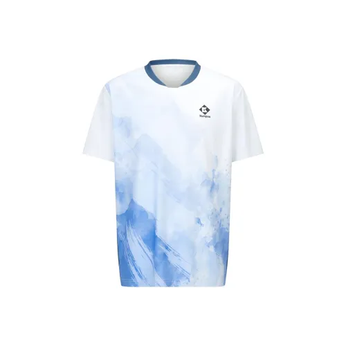 KUMPOO Синий Унисекс Бадминтонные Джерси