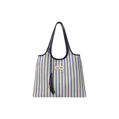 KONADCT Холст Плечевая сумка Унисекс Синие полосы