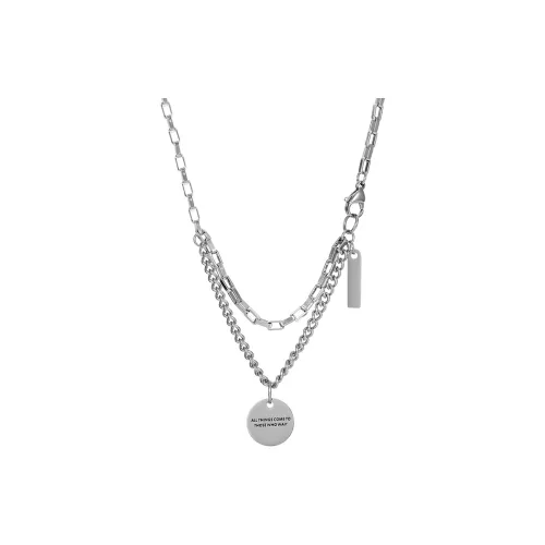 QIMEILA Титановые стальные ожерелья унисекс