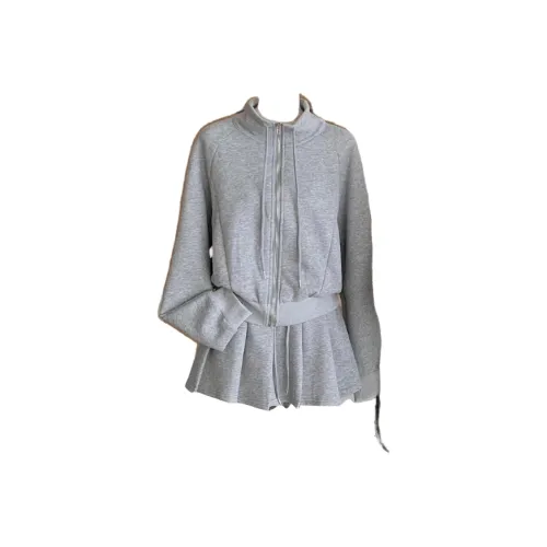 POPO.INFO Серый Женский Комплект с Юбкой