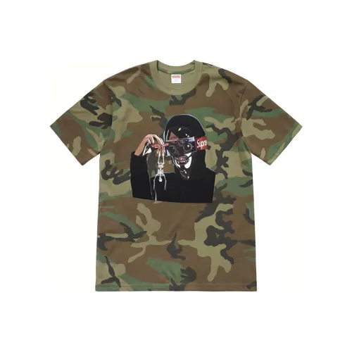 Supreme SS19 T-Shirt Unisex Камуфляж Зеленый