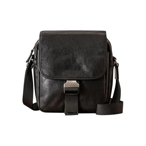 Back Step Сумка через плечо из коровьей кожи мужская черная