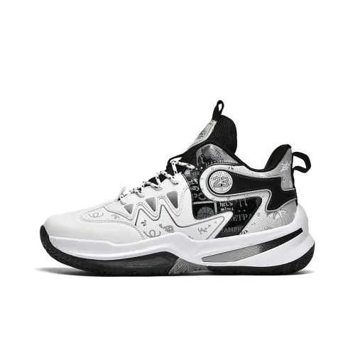 WAVECREST Амортизация Покрытие Отскок Устойчивость к истиранию Противоскользящие Высокие Баскетбольные кроссовки Унисекс