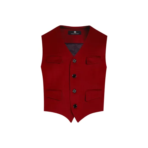 PUBLIC RADIO Мужские жилеты бордового цвета