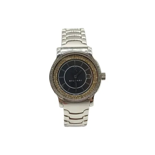 BVLGARI Серия с одинаковым названием Наручные часы Кварцевый механизм Сплав Ремешок 28 мм Черный циферблат Унисекс