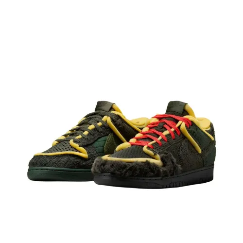 Cactus Plant Flea Market x Nike Dunk Slip-Resistant Abrasion-Resistant Low Top Скейтборд Кроссовки Unisex Зеленый Серый