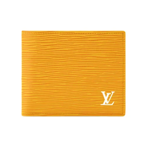 LOUIS VUITTON Кошелек из кожи EPI Унисекс Желтый