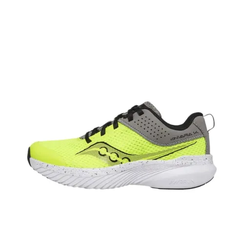 Saucony Kinvara Elite 14 Low Топ Беговые кроссовки Лимон Детский