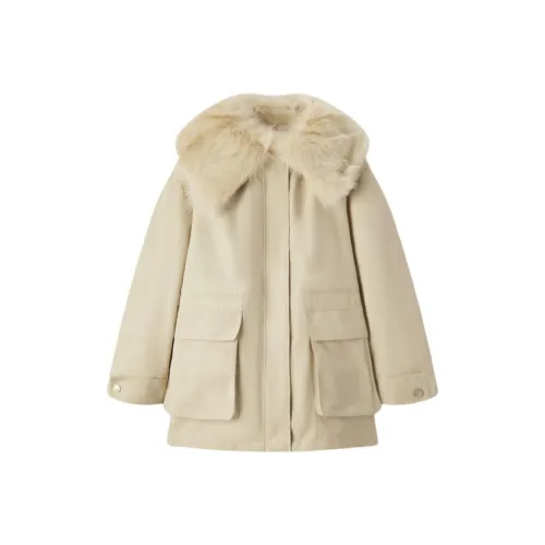 EICHITOO Светлый хаки Женские парки