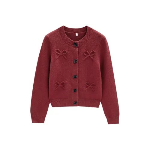 AIYIFU Бордовый Женский Трикотаж