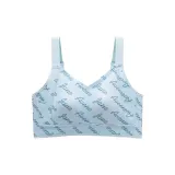 Синий с принтом [Видимые ушки кролика, размер бюстгальтера]