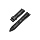 Без пуговиц - Черная кожа с черной строчкой