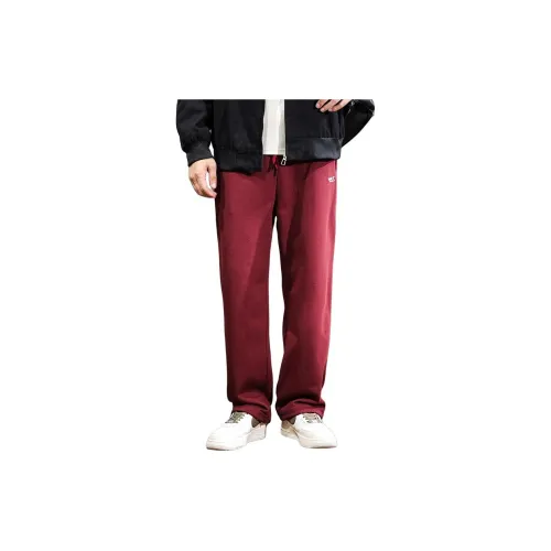 AOYU Red Men's Casual Pants AOYU Красный Мужские Повседневные Брюки