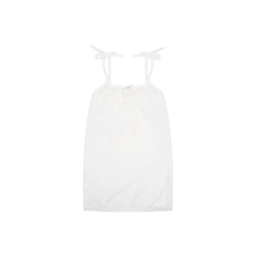 Moromoro Кружево Арочный Тонкий Белый Халтер Платье Slip Платье Женское