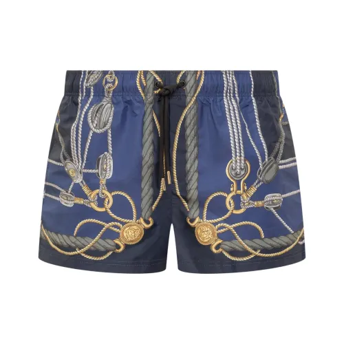 VERSACE Спортивные шорты Мужские Синие