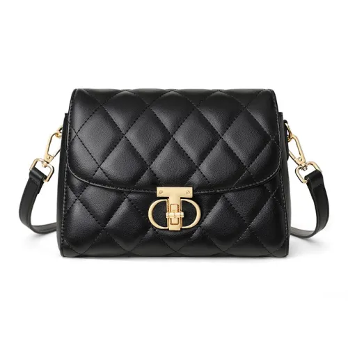 OUBOTE Сумка через плечо из синтетической кожи стандартная женская черная