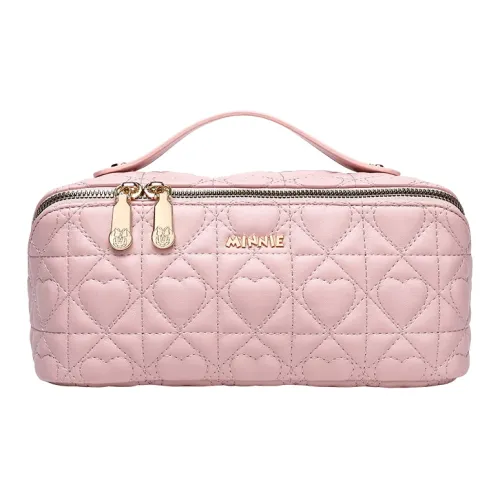 Disney Minnie Artificial Leather Travel Storage Bag Standard Women's Pink