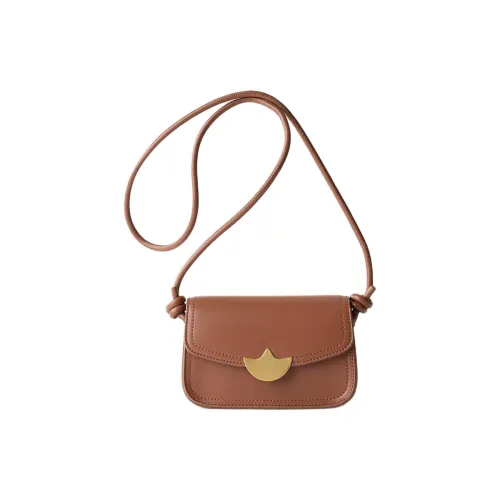 ZARA Полиуретан Сумка через плечо Женская Коричневая