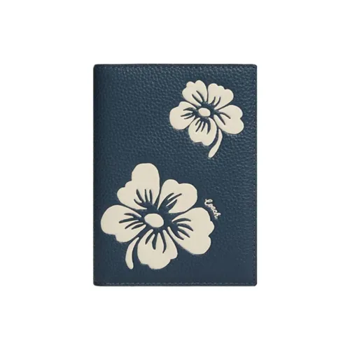 COACH Passport Case Обложки для паспорта Темно-синий Синий Женские