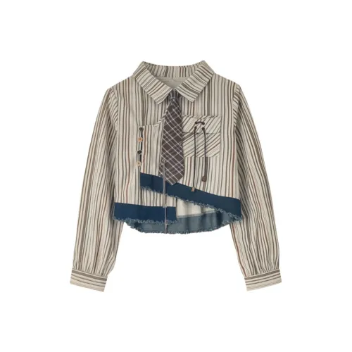 NATHANIA Коричневый Женские Рубашки