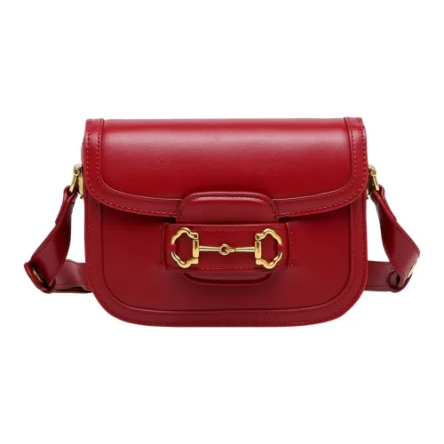 H YXIANG Микрофибра Синтетическая Кожа Плечевая Сумка Стандартная Женская Красная