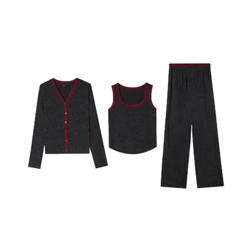 LOUISY AO Темно-серый + Темно-серый + Темно-серый Женские Повседневные Костюмы