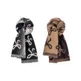 Бант Черный Градиент + Бант Кофейный Градиент