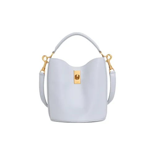 CELINE 16Teen Ведрообразный Гладкий Телячья кожа Сумка Обычный Женский Светло-серый