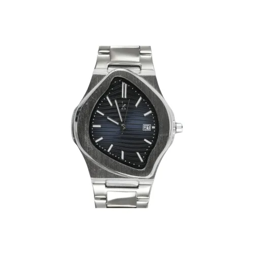 KIOSK Irregular Shape Y2K Trendy Vintage Advanced Niche Кварцевый механизм Нержавеющая сталь Ремешок Часы Унисекс