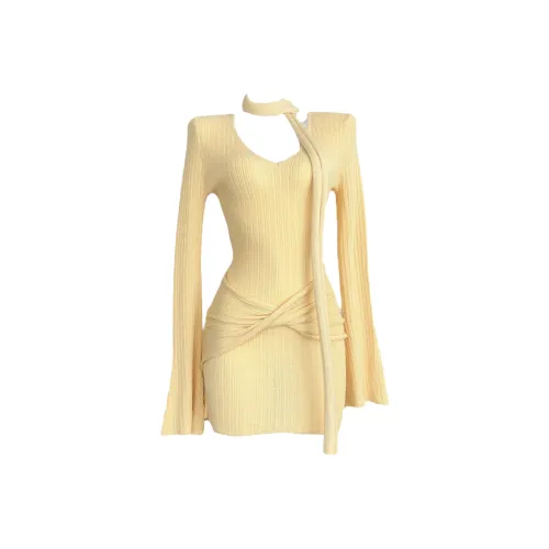 Udon House Длинное платье с длинными рукавами женское