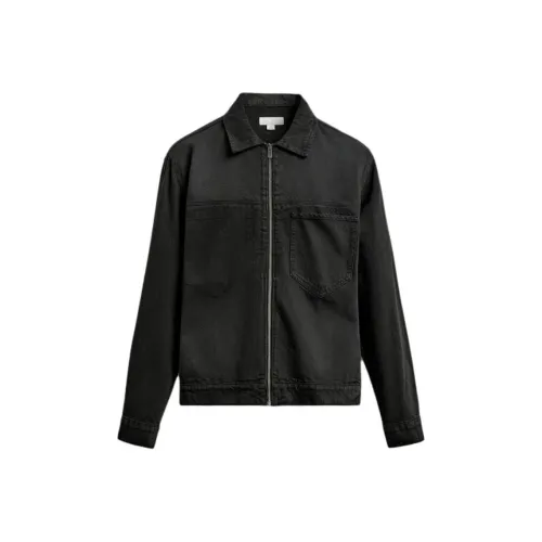 ZARA Зеленый Мужской Джинсовые Куртки