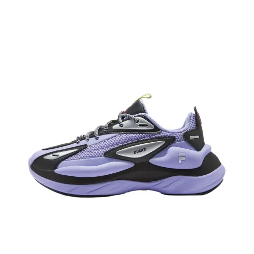 Дукати x FILA FUSION BUZZARD Meteor Shoes Повседневная обувь Женская Фиолетовая