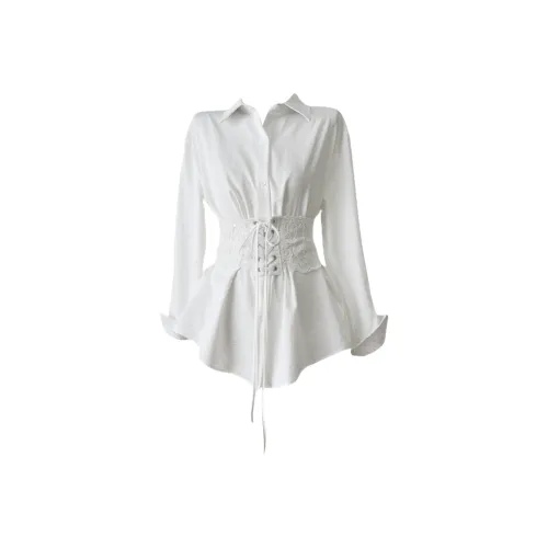 Udon House Белые Женские Рубашки