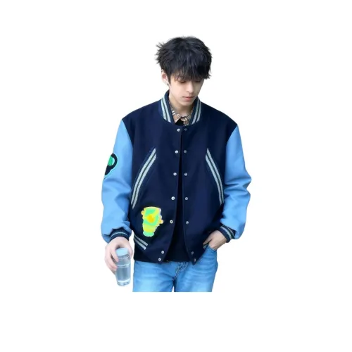 TR Темно-синий Синий Унисекс Бейсбольные Джерси