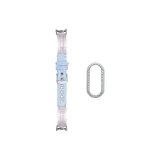 Светло-синий [Джинсово-розовый ромб + серебряный ромб чехол]