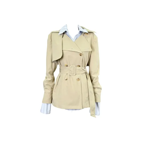 GRAYISMOON Хаки Пальто + Рубашка Женские Тренч