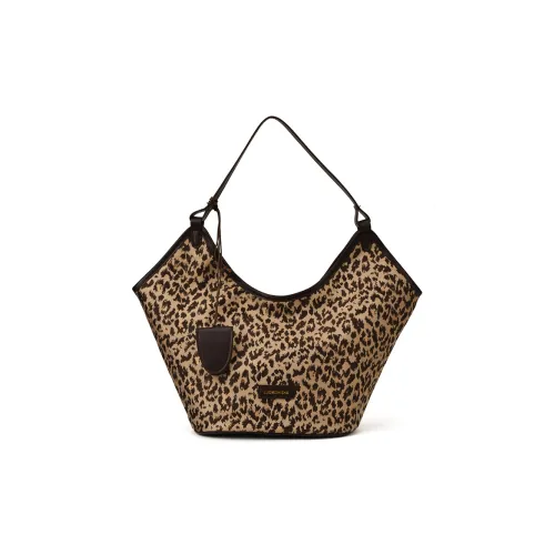 Single Warehouse ПУ (полиуретан) с замшей Сумка на плечо Стандартная Женская Хаки Коричневый Кофе