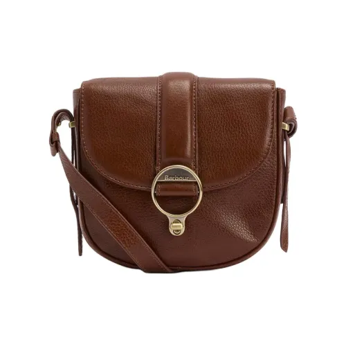 BARBOUR Сумка через плечо из коровьей кожи женская коричневая