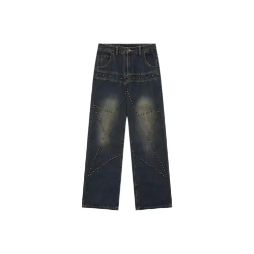 Wang Leshi Blue Women's Jeans Ванг Леши Синий Женские Джинсы