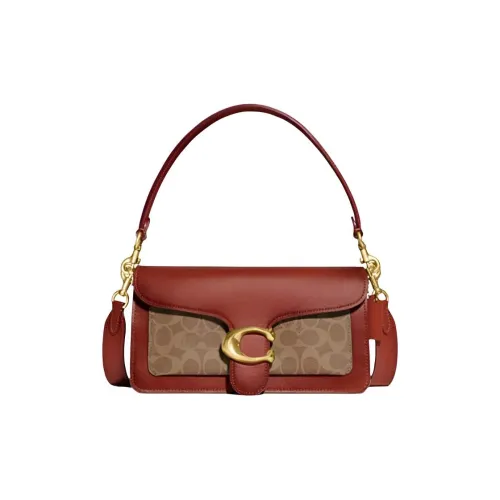 COACH Tabby Коровья кожа Сумка через плечо Средний Женский Коричневый